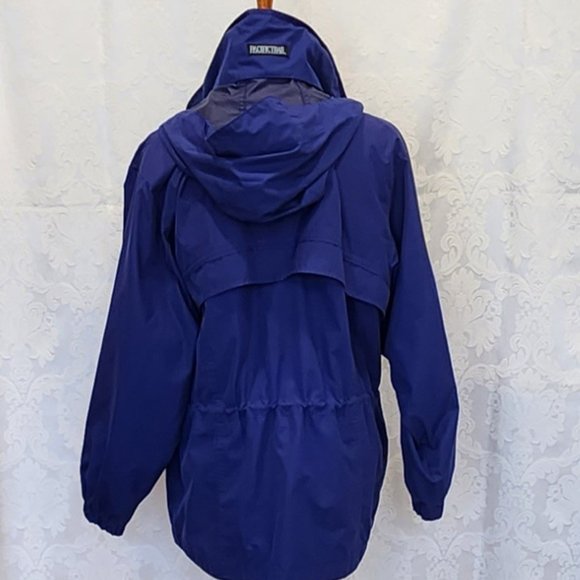 Pacific Trail Blue Lightweight Windbreaker with Hood - Picture 3 of 13